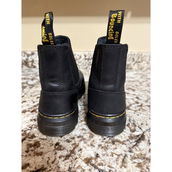 Doc Dr. Martens Embury Chelsea Women's Black Oiled Leather Ankle Boots US 6 - Picture 3 of 8